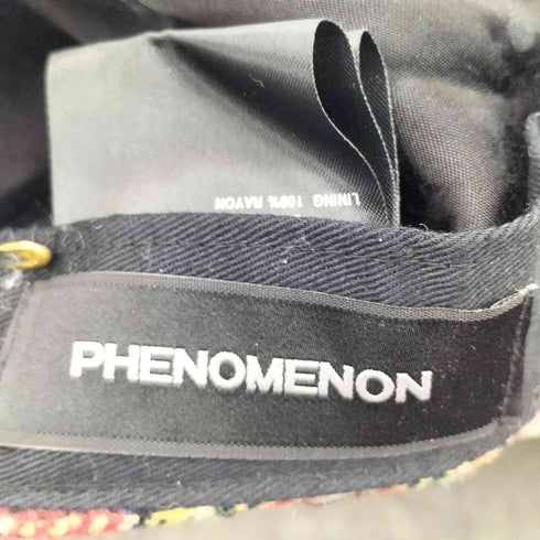 フェノメノン PHENOMENON 13AW WOOL CAP タータンチェック レディース