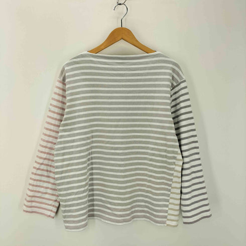 オーチバル ORCIVAL フランス製 マルチカラー Uネックバスクシャツ メンズ