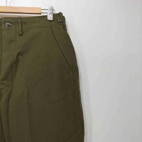 ユーエスアーミー U.S. ARMY 50S TROUSERS FIELD WOOL SERGE OLIVE GREEN-108 ウールパンツ メンズ REGULAR-SMALL