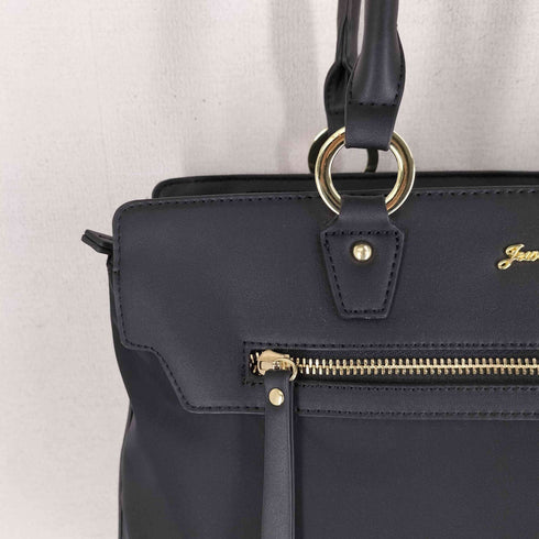 ジュエルナローズ Jewelna Rose ナイロン切り替えハンドバッグ レディース