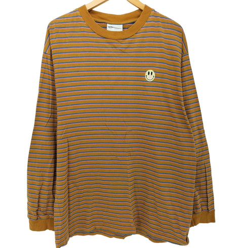 カルネボレンテ Carne Bollente LONGER DICKFACE TEE ボーダー ロングスリーブTシャツ レディース import:XL