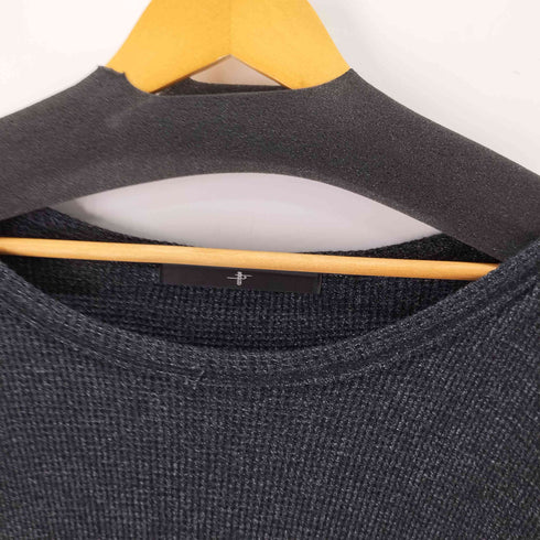 ノーアイディー NO ID. カットオフ加工ワッフルロングトップス メンズ ONE SIZE