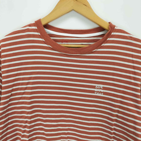 she said that + THE MOTT HOUSE TOKYO T-shirt Stripe メンズ JPN:L