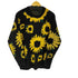花柄クルーネックニット ひまわり メンズ JPN:XL