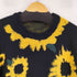 花柄クルーネックニット ひまわり メンズ JPN:XL