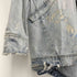 ビリオネアボーイズクラブ Billionaire Boys Club クラッシュ ペイント 加工 デニム モッズコート ジャケット メンズ JPN:L