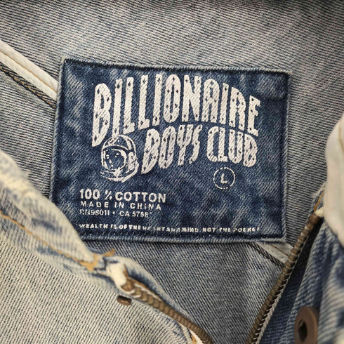 ビリオネアボーイズクラブ Billionaire Boys Club クラッシュ ペイント 加工 デニム モッズコート ジャケット メンズ JPN:L