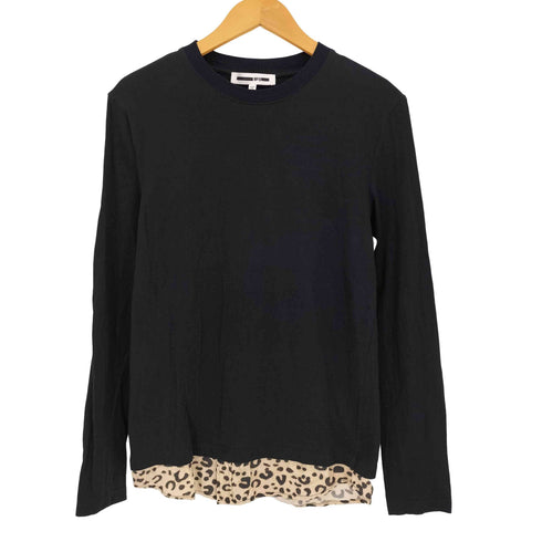マックキューバイ アレキサンダーマックイーン McQ Alexander McQueen 裾レオパード カットソー レディース 44