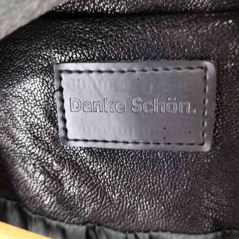 ダンケシェーン Danke Schon SideZip W-RidersJacket ゴートレザーライダースジャケット メンズ JPN:L