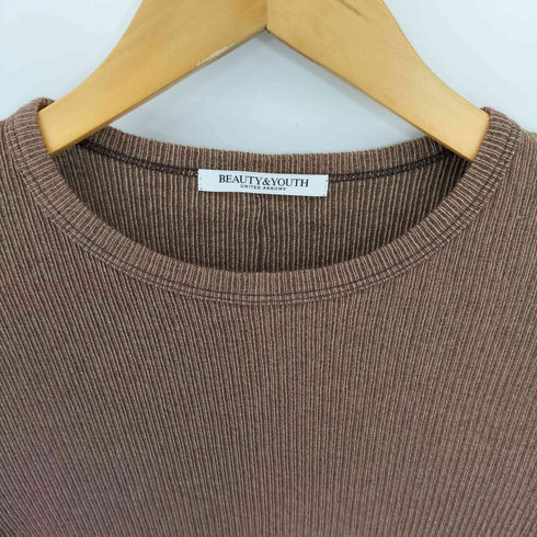 ビューティーアンドユースユナイテッドアローズ BEAUTY & YOUTH UNITED ARROWS クレープ コンパクトクルーネック Tシャツ レディース