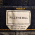 フィルザビル FILL THE BILL インディゴ ジップフライ デニムパンツ レディース 26inch