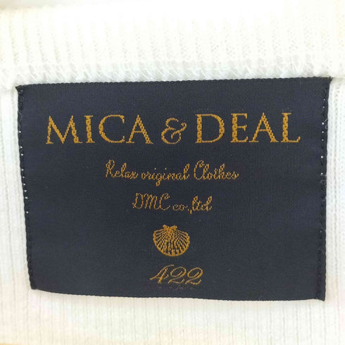 マイカアンドディール MICA&DEAL バックペプラム異素材切り替えプルオーバー レディース FREE