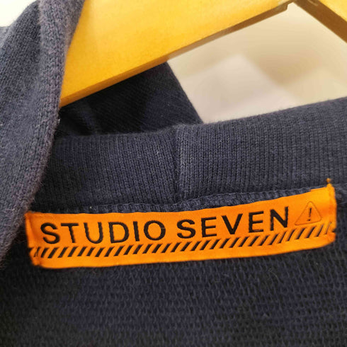 スタジオセブン STUDIO SEVEN 両面 フロッキープリント プルオーバーパーカー メンズ JPN:M