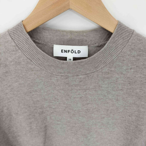 エンフォルド ENFOLD 19SS ハイゲージ アシンメトリーニット レディース 38