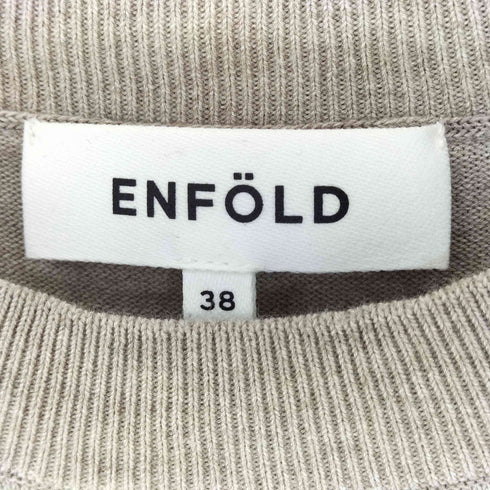 エンフォルド ENFOLD 19SS ハイゲージ アシンメトリーニット レディース 38
