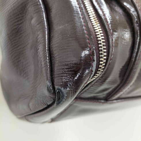 ロンシャン LONGCHAMP エナメルトートバッグ レディース