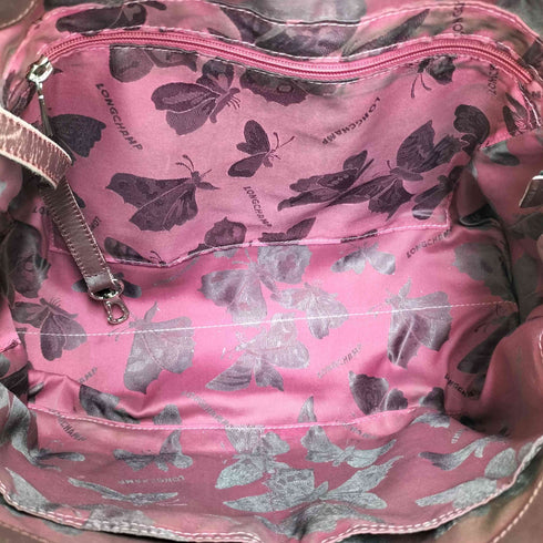ロンシャン LONGCHAMP エナメルトートバッグ レディース