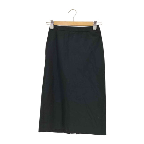 アニエスベー agnes b. PARIS MADE IN FRANCE バックスリット コットンナイロン タイトスカート レディース EUR:36