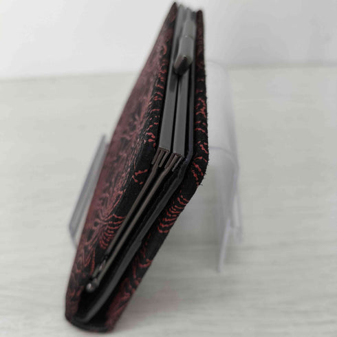 インデンヤ INDEN-YA 印傳屋 花デザイン がま口財布 レディース