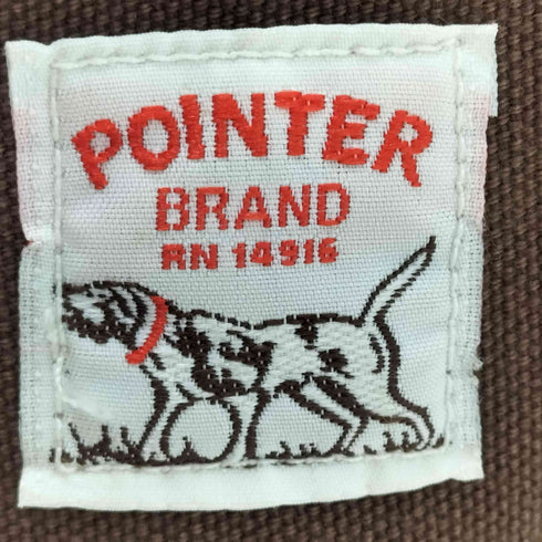 ポインター POINTER MADE IN USA ダック地 グリーンステッチ マルチポケットワークジャケット メンズ US:44