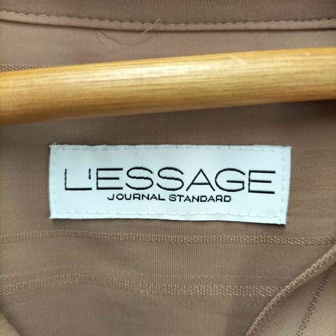 ジャーナルスタンダードレサージュ JOURNAL STANDARD Lessage バンドカラー比翼シャツワンピース レディース FREE