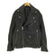 ザラ ZARA RELAXED FIT コーティング フェイクレザー ダブル ライダースジャケット メンズ import:M