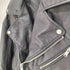 ザラ ZARA RELAXED FIT コーティング フェイクレザー ダブル ライダースジャケット メンズ import:M