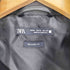 ザラ ZARA RELAXED FIT コーティング フェイクレザー ダブル ライダースジャケット メンズ import:M
