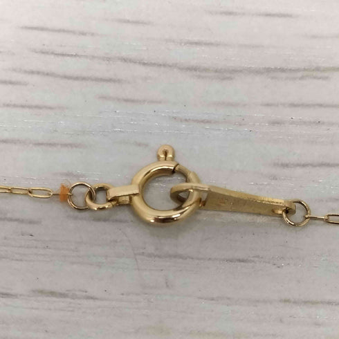 アガット agete K18 0.05ct 十字架 ゴールドネックレス レディース