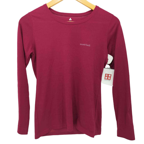 モンベル mont bell WIC.ロングスリーブスリムT ワンポイントロゴ レディース JPN:M