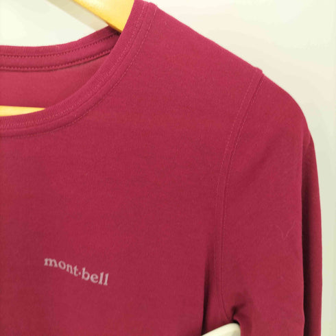モンベル mont bell WIC.ロングスリーブスリムT ワンポイントロゴ レディース JPN:M