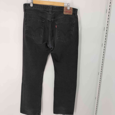 リーバイス Levis 501 ストレートブラックデニムパンツ メンズ