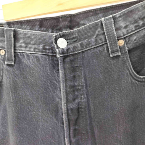 リーバイス Levis 501 ストレートブラックデニムパンツ メンズ