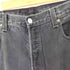 リーバイス Levis 501 ストレートブラックデニムパンツ メンズ