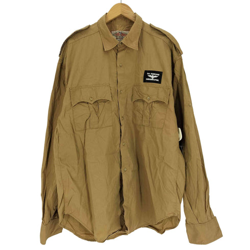 Autour Du Monde フランス製 コットン ミリタリー シャツ メンズ import:XL