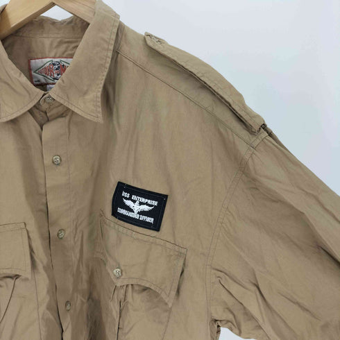 Autour Du Monde フランス製 コットン ミリタリー シャツ メンズ import:XL
