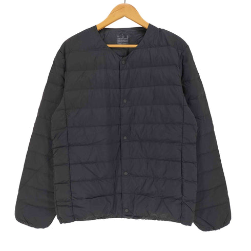 ムジラボ MUJI labo 軽量ダウン 帯電防止裏地 ノーカラージャケット メンズ JPN:L