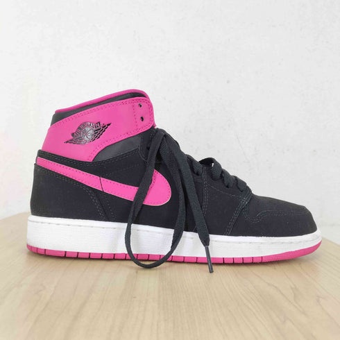 ジョーダンブランド JORDAN BRAND NIKE GS Air Jordan 1 Retro High Black/Vivid Pink レディース JPN:24