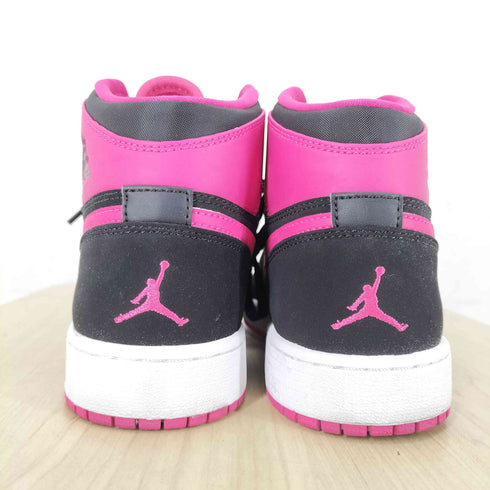 ジョーダンブランド JORDAN BRAND NIKE GS Air Jordan 1 Retro High Black/Vivid Pink レディース JPN:24