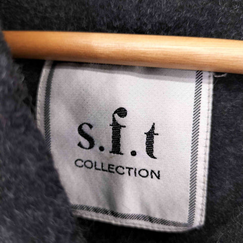 S.F.T COLLECTION ウールフーデッドコート レディース