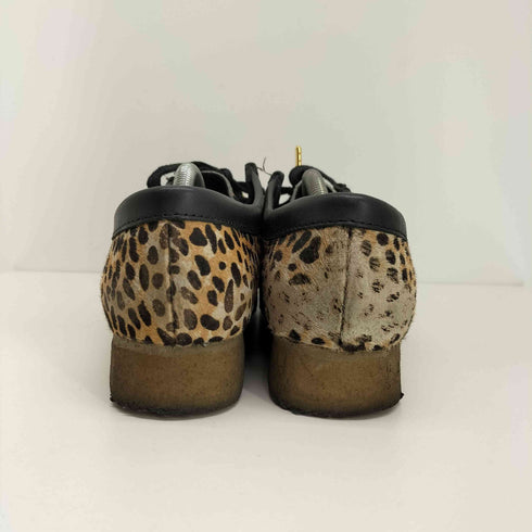 クラークスオリジナルズ Clarks ORIGINALS Wallabee Leopard ワラビー レオパード柄 モカシン シューズ レディース JPN:24.5