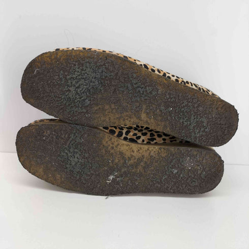 クラークスオリジナルズ Clarks ORIGINALS Wallabee Leopard ワラビー レオパード柄 モカシン シューズ レディース JPN:24.5