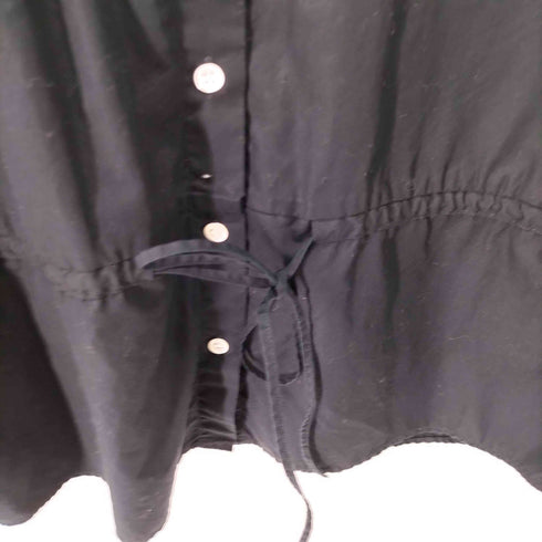 ヘッドポータープラス HEAD PORTER PLUS フロントプリーツノーカラー L/S シャツ レディース