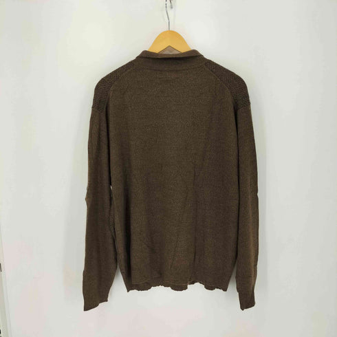 ドッカーズ DOCKERS 総柄アクリルニットポロ メンズ L/G