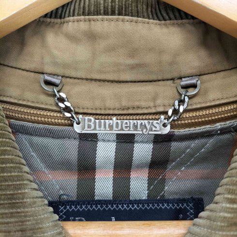 バーバリーズ BURBERRYS ライナー付き 襟コーデュロイハーフコート メンズ JPN:M
