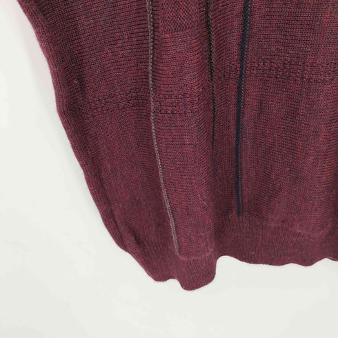 PURE WOOL 3Dニットベスト メンズ import:XL