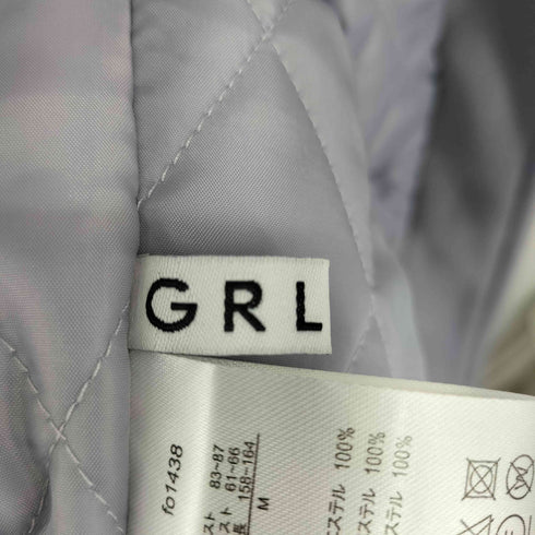 グレイル GRL キルティング裏地ノーカラーフェイクウールロングコート レディース JPN:M