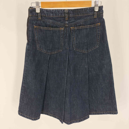 ミュウミュウ miu miu 90-00S イタリア製 Tuck Denim Skirt タック デニム スカート レディース 28