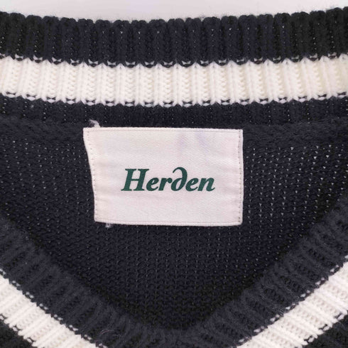 HERDEN Vネック ライン チルデン ニット セーター メンズ