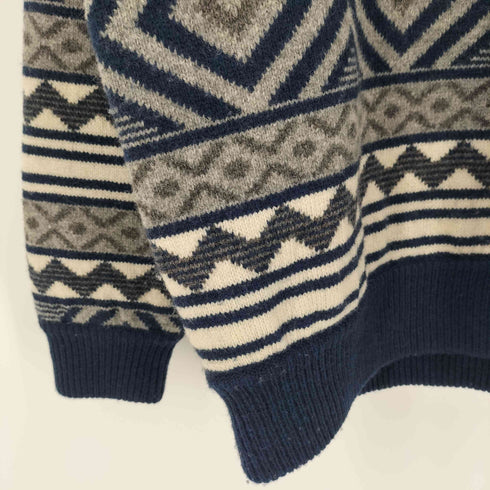 ビームス BEAMS 22AW 5G ジャガード イージー クルーネック ニット メンズ JPN:L